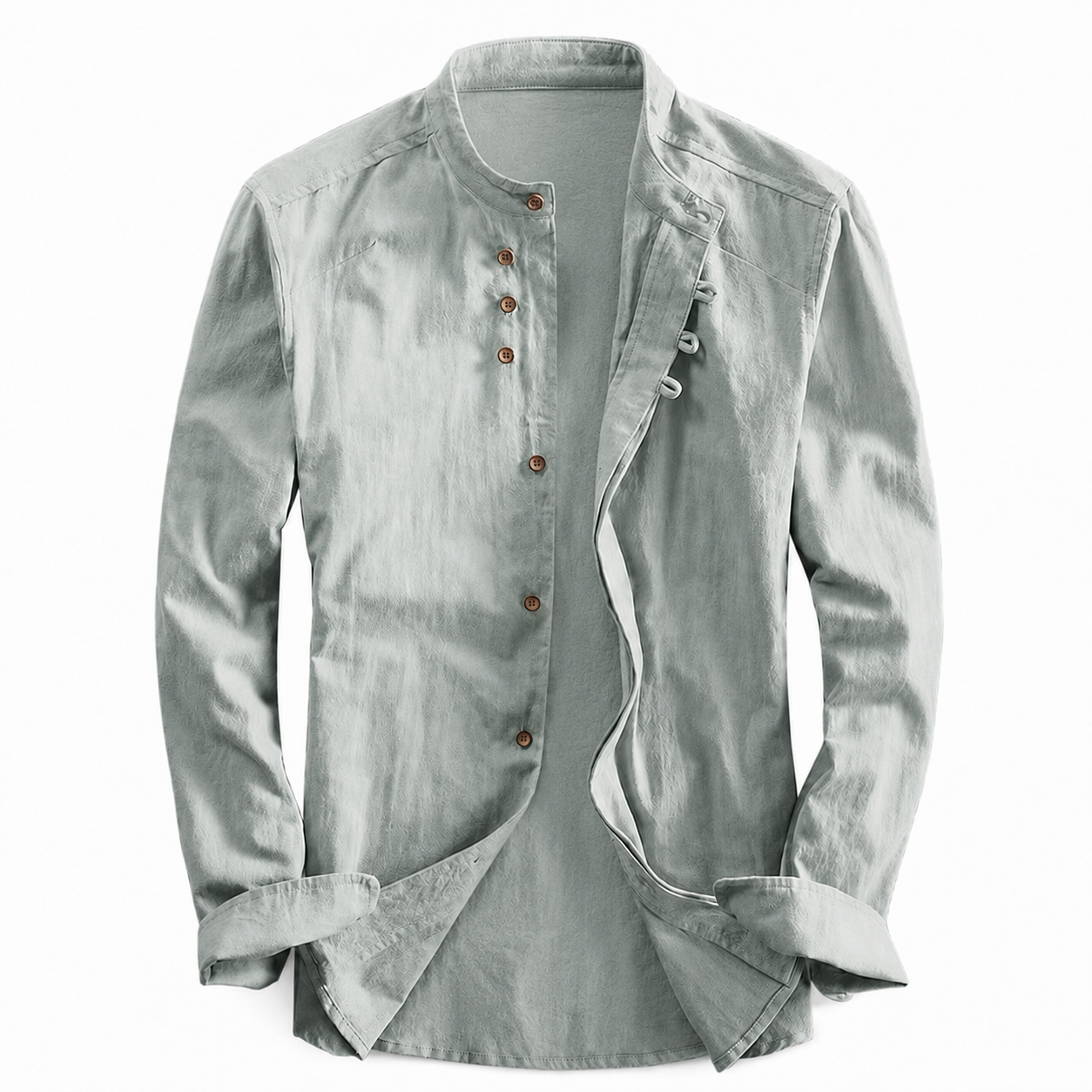 Kyoto - Men's Ultra Comfortable Band Collar Shirt – Breeze