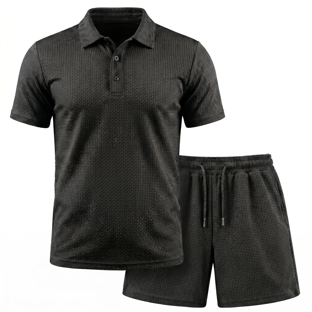 Capri Set – Men’s Ultra Comfortable Shorts and Polo Shirt