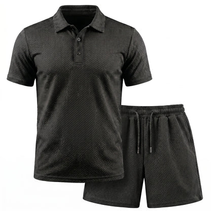 Capri Set – Men’s Ultra Comfortable Shorts and Polo Shirt