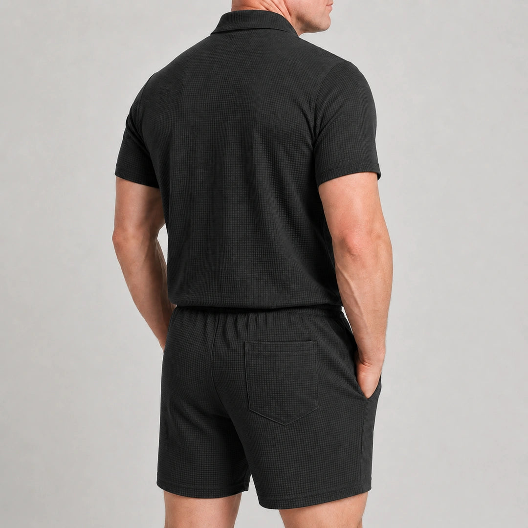 Capri Set – Men’s Ultra Comfortable Shorts and Polo Shirt