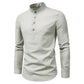 Meji - Men's Ultra Comfortable Band Collar Shirt