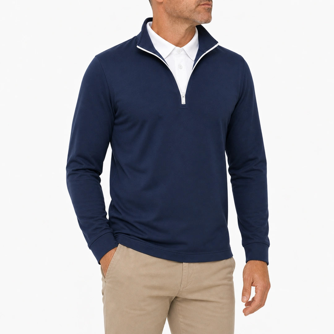 Leon - Men’s Ultra Comfortable 2-in-1 Quarter-Zip