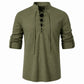 Caspian Lace-Up Linen Blend Shirt