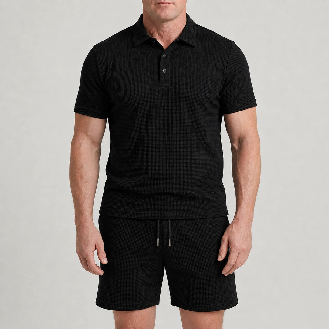 Capri Set – Men’s Ultra Comfortable Shorts and Polo Shirt