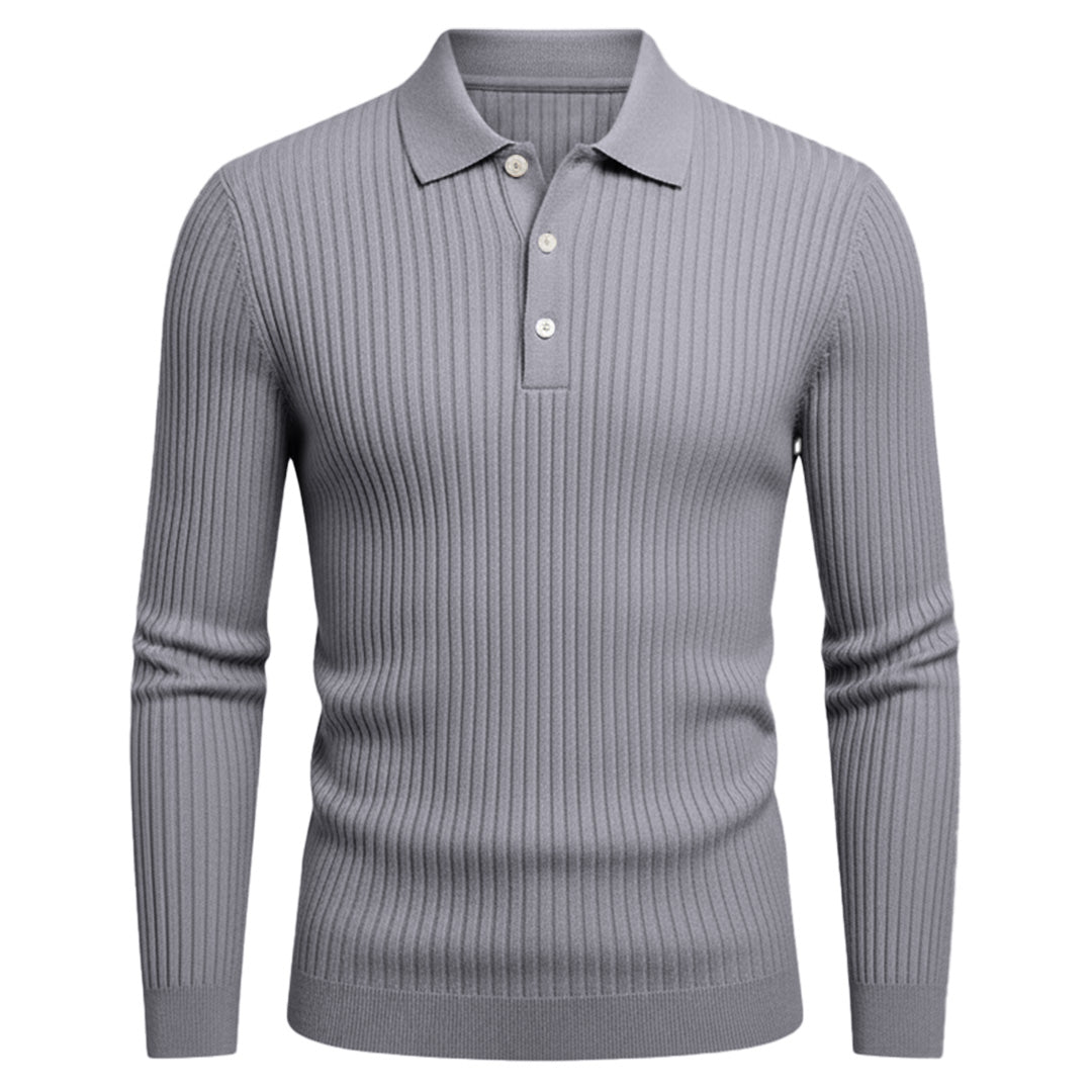 Sorrento - Men's Ultra Comfortable Long Sleeve Polo Shirt
