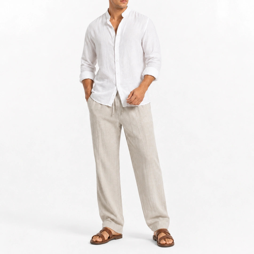 Luca - Men's Ultra Comfortable Linen Pants