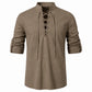 Caspian Lace-Up Linen Blend Shirt