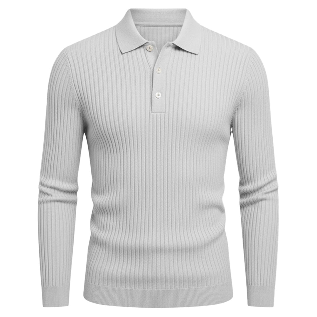 Sorrento - Men's Ultra Comfortable Long Sleeve Polo Shirt