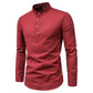 Meji - Men's Ultra Comfortable Band Collar Shirt
