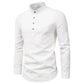 Meji - Men's Ultra Comfortable Band Collar Shirt