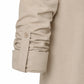 Caspian Lace-Up Linen Blend Shirt