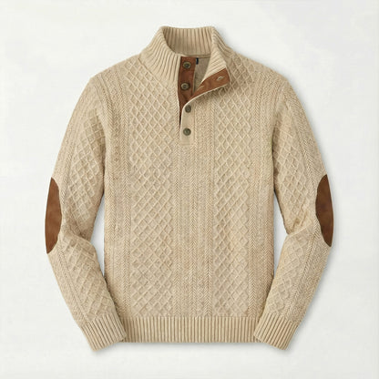 Crown - Classic High Collar Knit Pullover