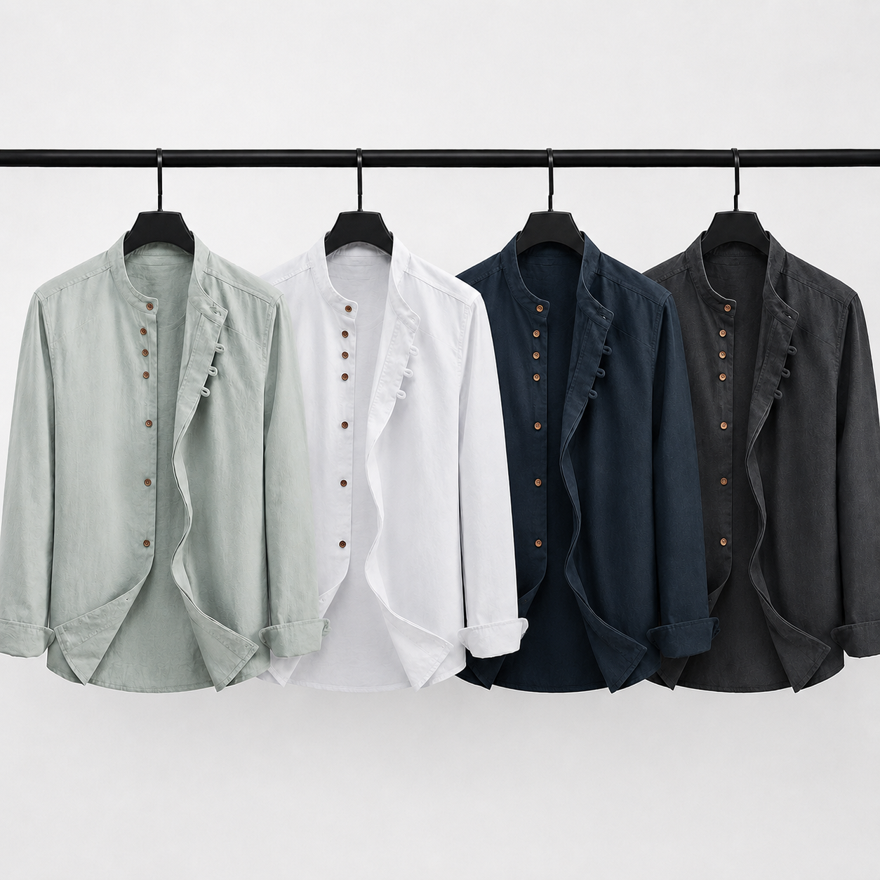 Kyoto Band Collar Shirts