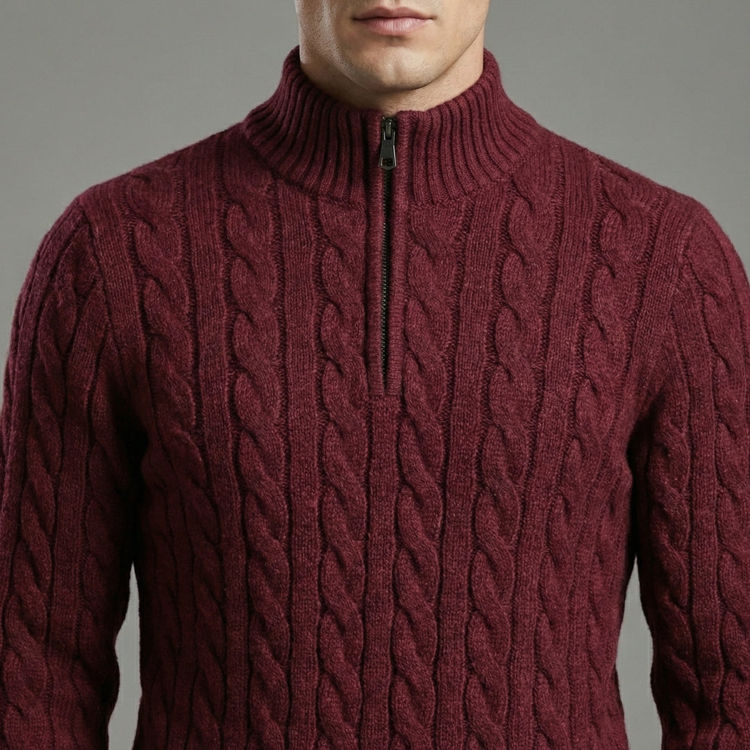 Ravello – Men’s Ultra Comfortable Half-Zip Sweater