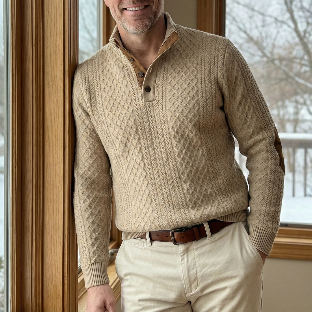 Crown - Classic High Collar Pullover